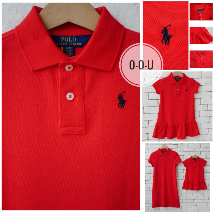 POLO RALPH LAUREN KIDS COTTON MESH POLO DRESS