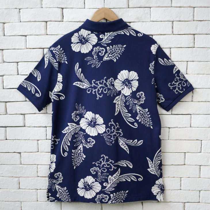 POLO RALPH LAUREN HIBISCUS-PRINT MESH POLO SHIRT