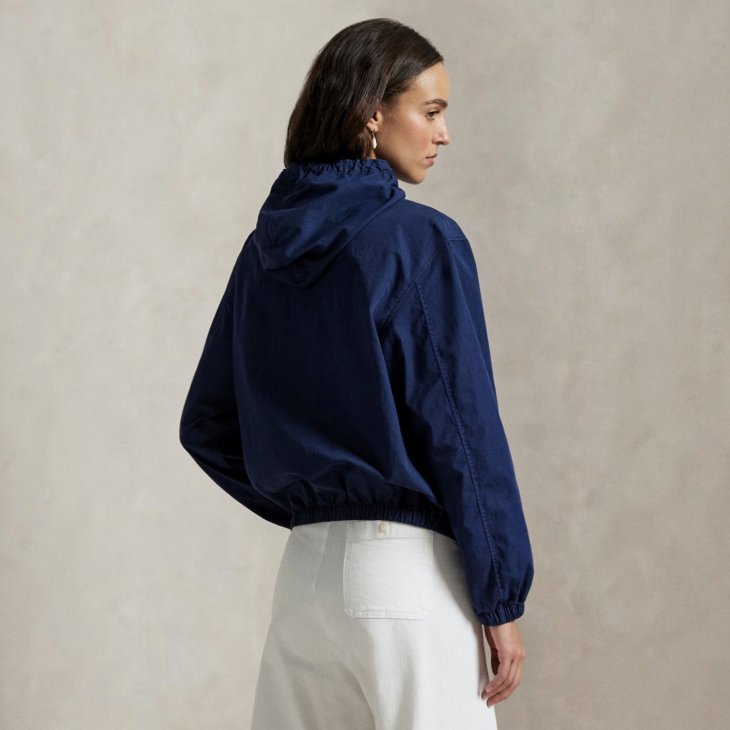 POLO RALPH LAUREN WOMEN TWILL HOODED JACKET