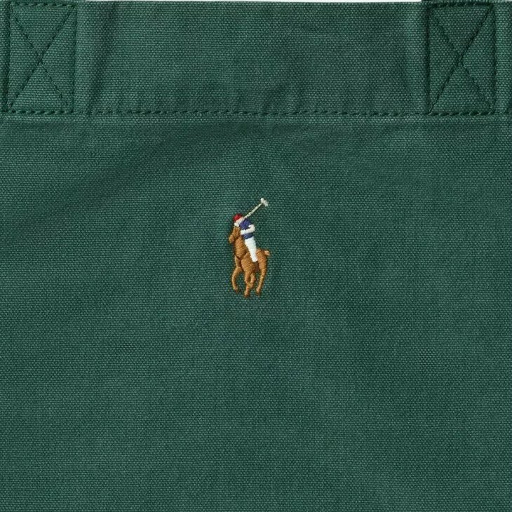 POLO RALPH LAUREN CANVAS SHOPPER TOTE