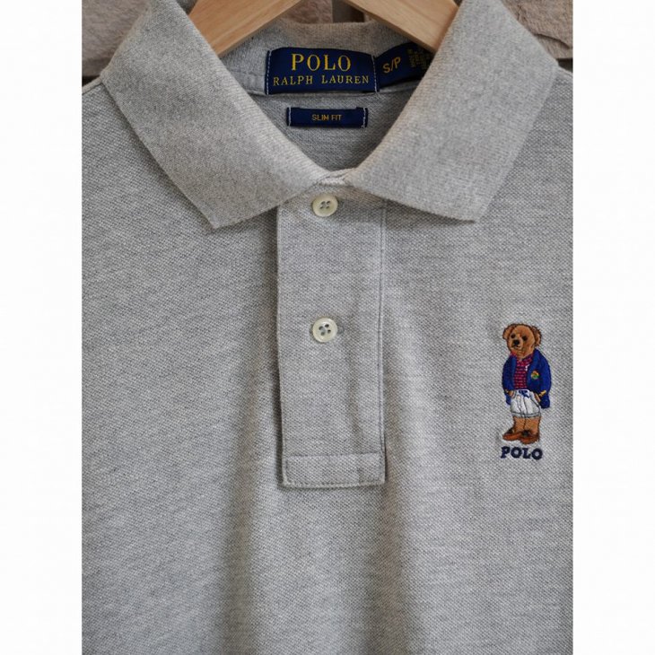 POLO RALPH LAUREN SLIM FIT BEAR MESH POLO SHIRT