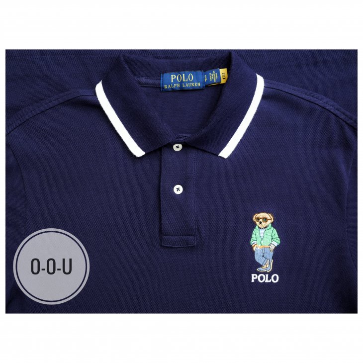 POLO RALPH LAUREN CUSTOM SLIM FIT POLO BEAR POLO SHIRT