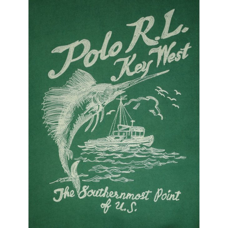 POLO RALPH LAUREN EMBROIDERED FLEECE GRAPHIC HOODIE