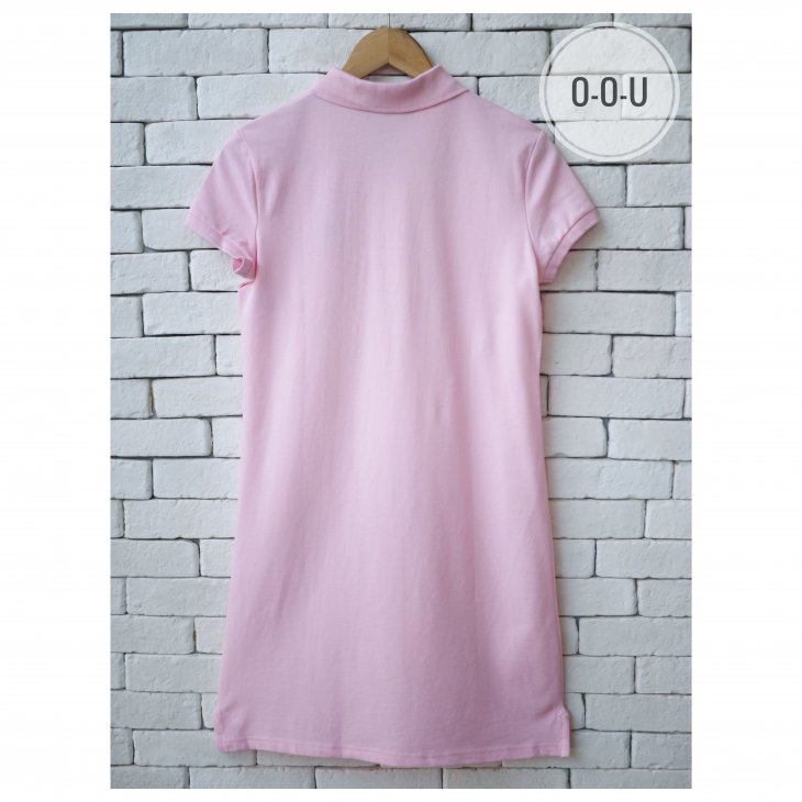 POLO RALPH LAUREN GIRLS BIG PONY COTTON MESH POLO DRESS