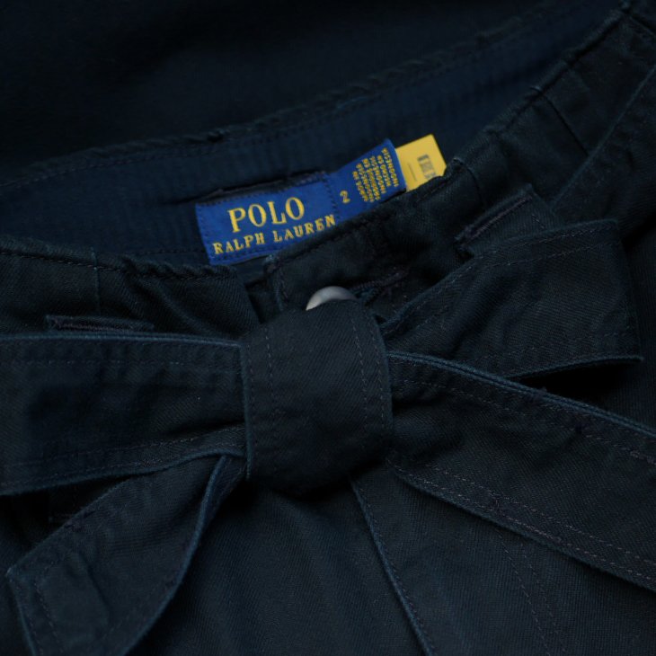 POLO RALPH LAUREN WOMEN BELTED TWILL TAPERED CROP PANT