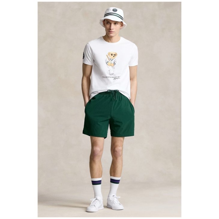 POLO RALPH LAUREN WIMBLEDON CUSTOM SLIM POLO BEAR T-SHIRT