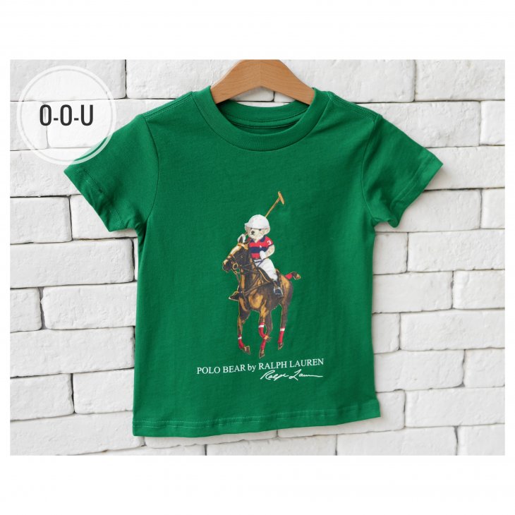 POLO RALPH LAUREN KIDS POLO BEAR & BIG PONY COTTON T-SHIRT