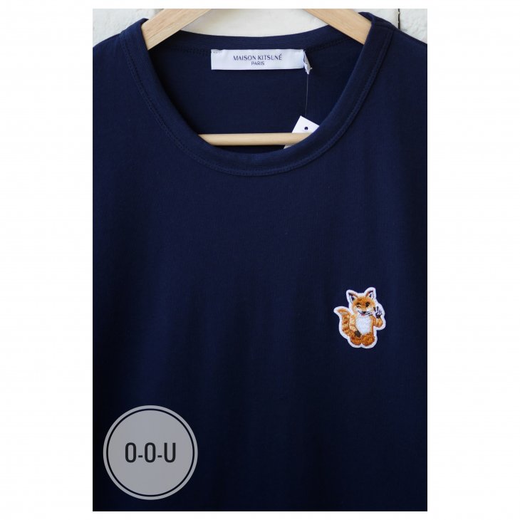 MAISON KITSUNÉ ALL RIGHT FOX PATCH CLASSIC TEE-SHIRT