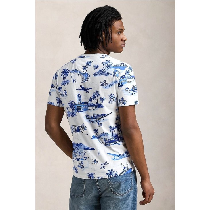 POLO RALPH LAUREN CUSTOM SLIM FIT BEAR JERSEY T-SHIRT