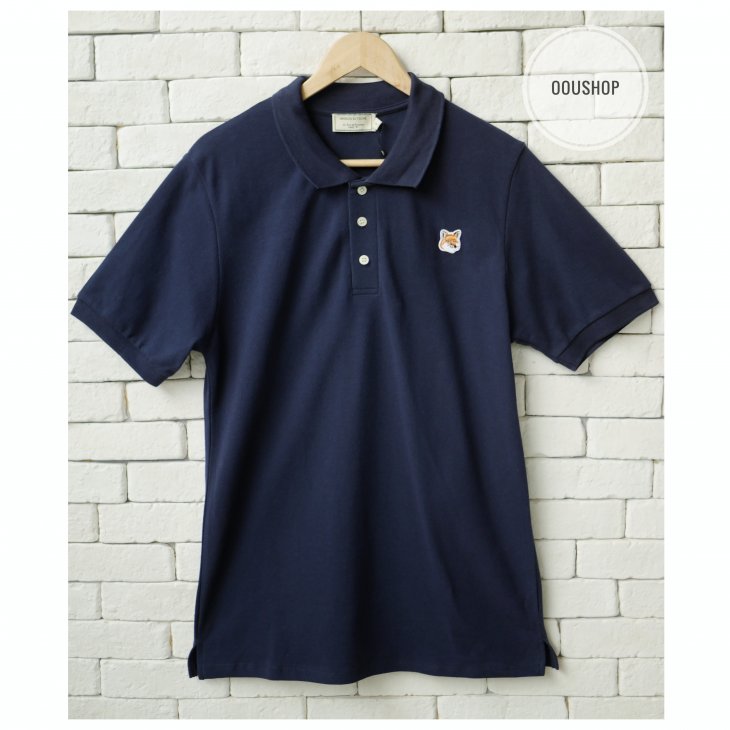 MAISON KITSUNE FOX HEAD PATCH CLASSIC POLO