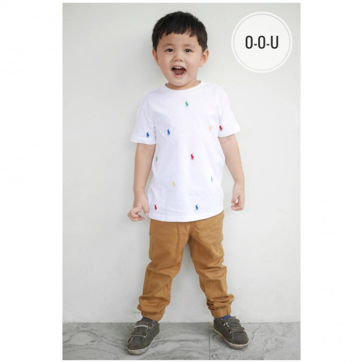 POLO RALPH LAUREN KIDS ALL-OVER POLO PONY T-SHIRT