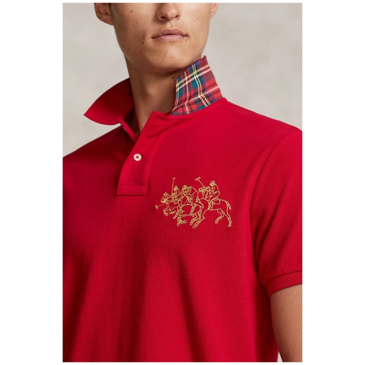 POLO RALPH LAUREN LUNAR NEW YEAR TRIPLE PONY POLO SHIRT