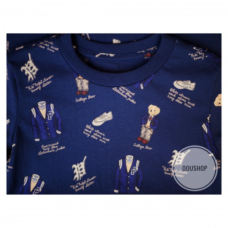 POLO RALPH LAUREN POLO BEAR KIDS COTTON JERSEY TEE