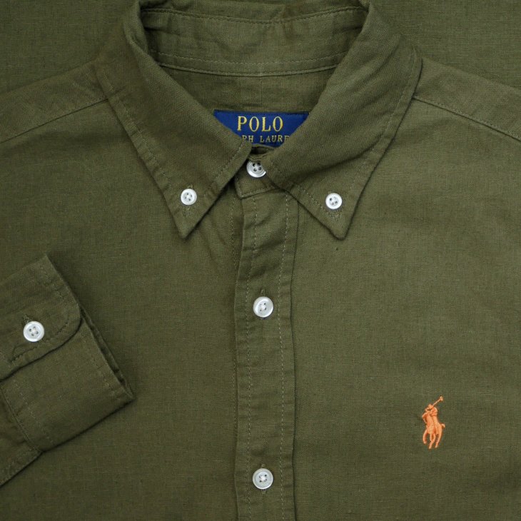 POLO RALPH LAUREN SLIM FIT LINEN SHIRT