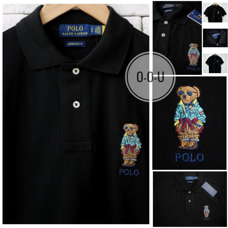 POLO RALPH LAUREN CUSTOM SLIM FIT POLO BEAR POLO SHIRT