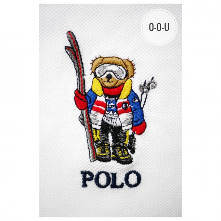 POLO RALPH LAUREN CUSTOM SILM FIT SKI BEAR POLO SHIRT