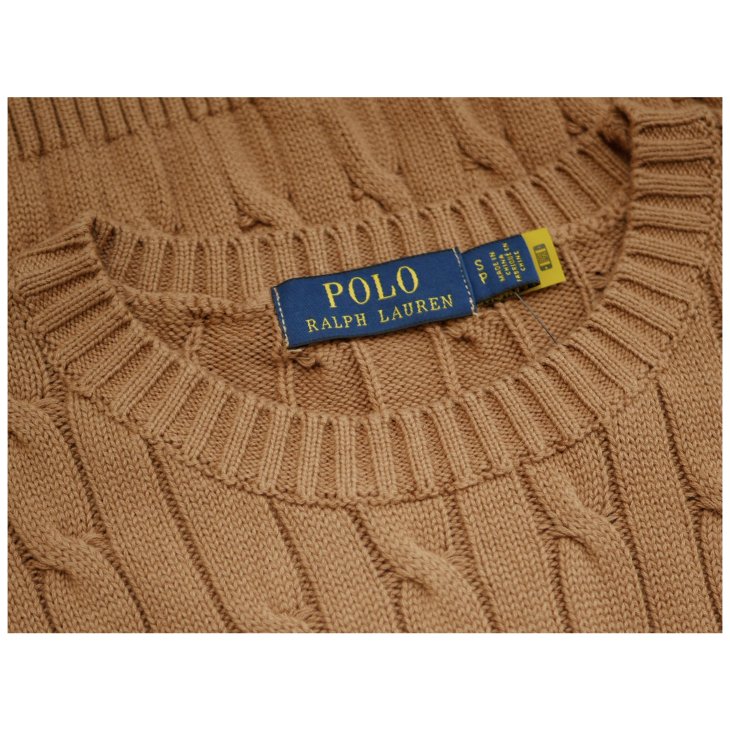 POLO RALPH LAUREN CABLE KNIT COTTON SWEATER