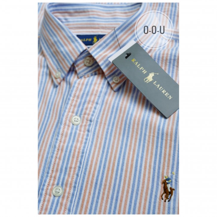 POLO RALPH LAUREN CUSTOM FIT STRIPED OXFORD SHIRT