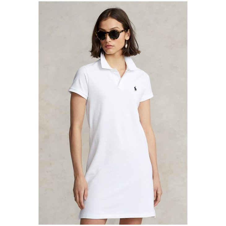 POLO RALPH LAUREN COTTON MESH POLO DRESS