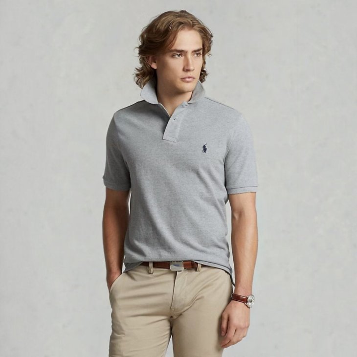 POLO RALPH LAUREN THE EARTH CUSTOM SLIM FIT POLO SHIRT