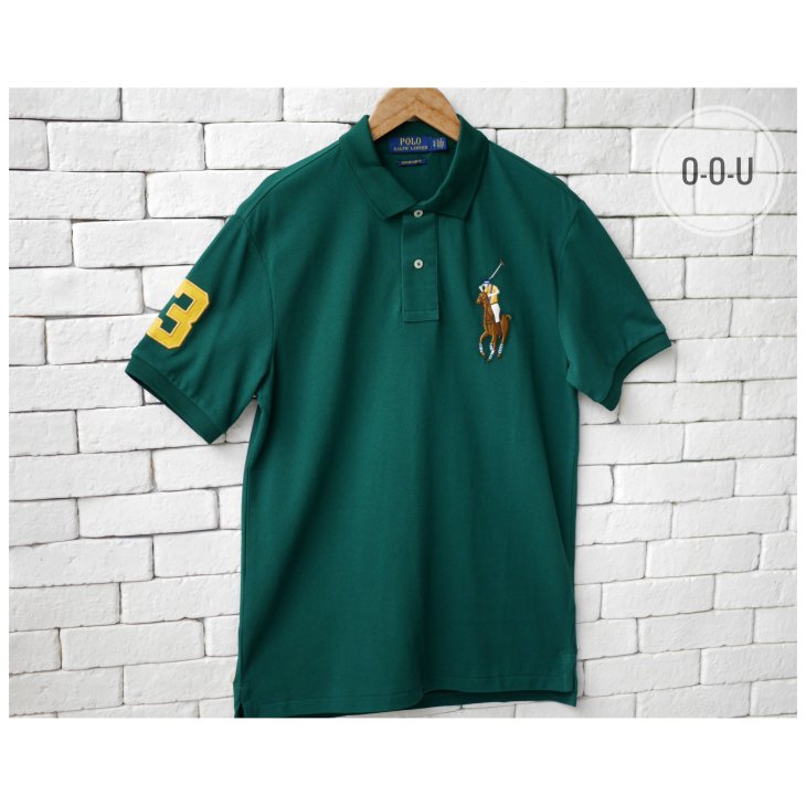POLO RALPH LAUREN CUSTOM SLIM FIT BIG PONY POLO SHIRT