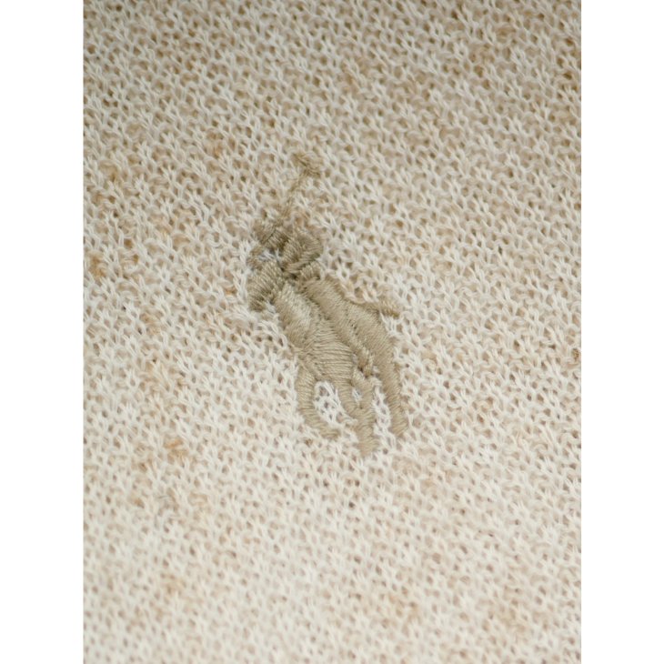 POLO RALPH LAUREN TEXTURED COTTON-LINEN SWEATER