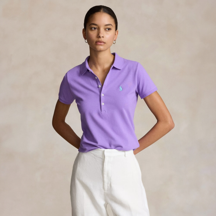 POLO RALPH LAUREN WOMEN SLIM FIT STRETCH POLO SHIRT