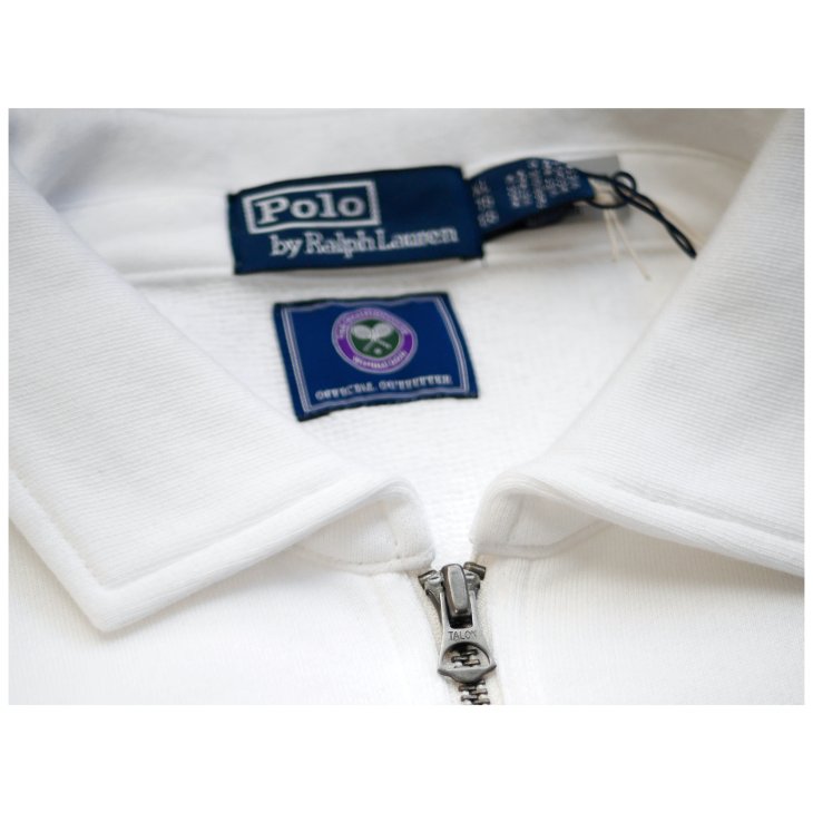 POLO RALPH LAUREN WOMEN WIMBLEDON LIGHTWEIGHT FLEECE HALF ZIP