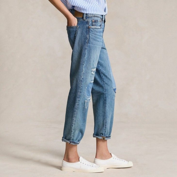 POLO RALPH LAUREN WOMEN RELAXED TAPERED JEAN