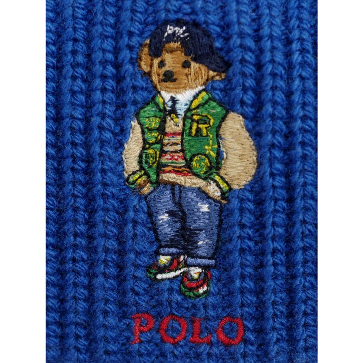 POLO RALPH LAUREN POLO BEAR RIBBED KNIT BEANIE