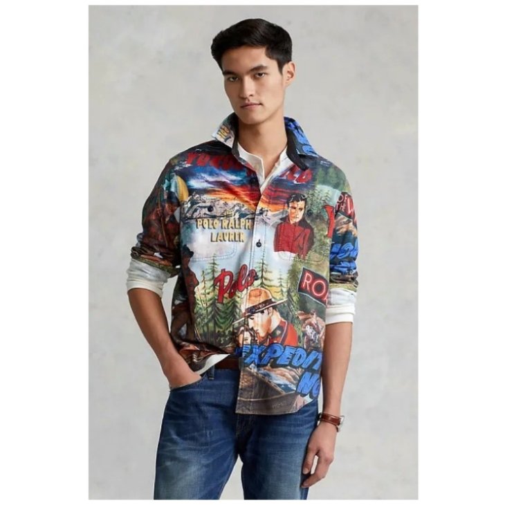 POLO RALPH LAUREN CLASSIC FIT EXPEDITION PRINT WORKSHIRT