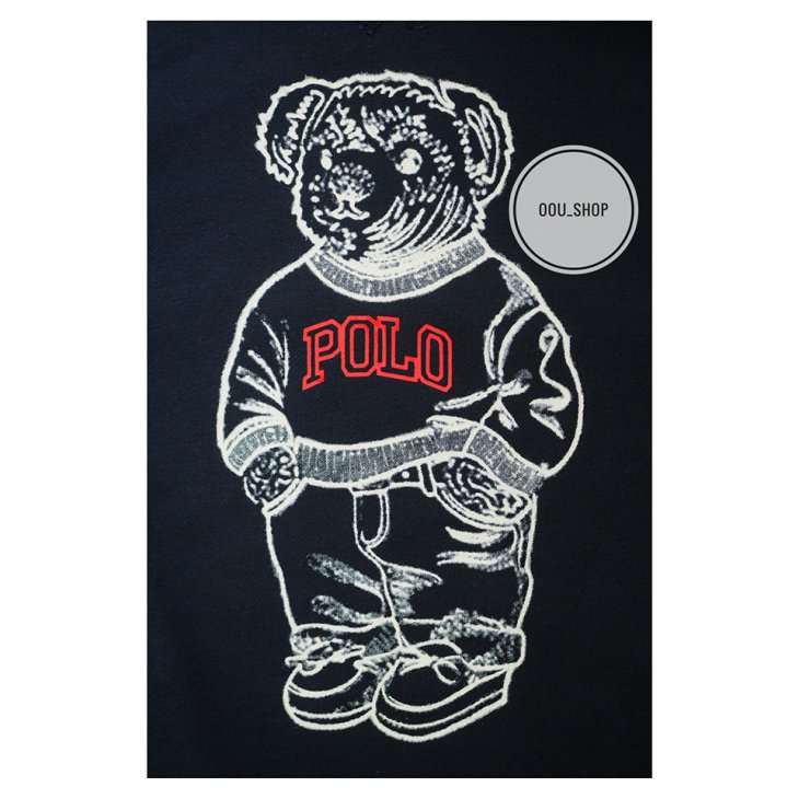POLO RALPH LAUREN POLO BEAR COTTON SWEATSHIRT