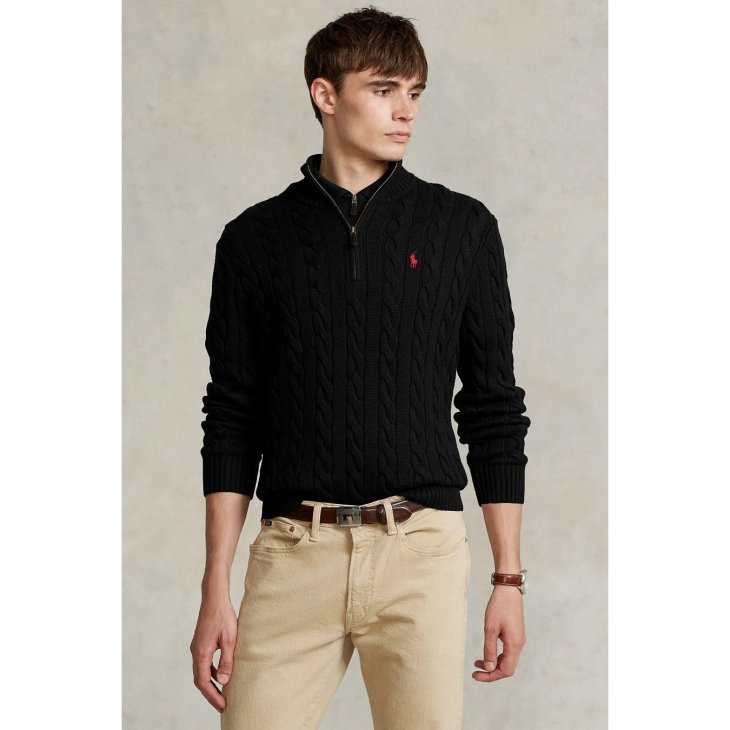 POLO RALPH LAUREN CABLE-KNIT WOOL-CASHMERE JUMPER