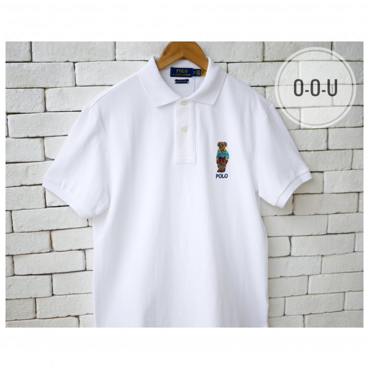 POLO RALPH LAUREN CUSTOM SLIM FIT POLO BEAR POLO SHIRT