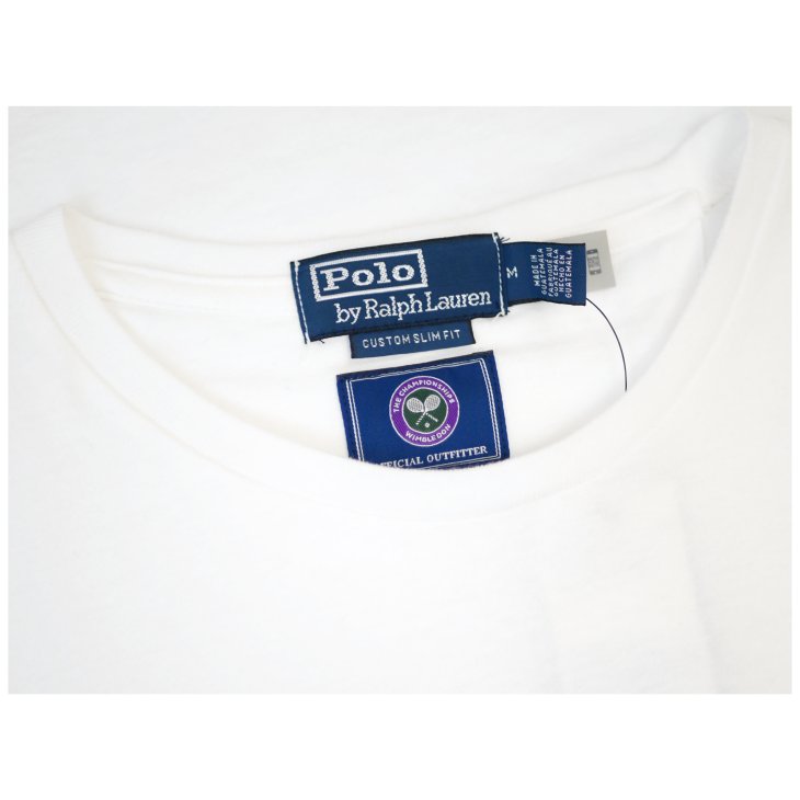 POLO RALPH LAUREN WIMBLEDON CUSTOM SLIM POLO BEAR T-SHIRT