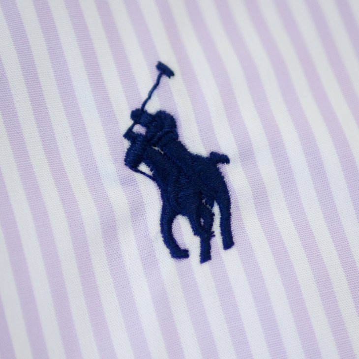 POLO RALPH LAUREN WOMEN SLIM FIT STRIPED COTTON SHIRT