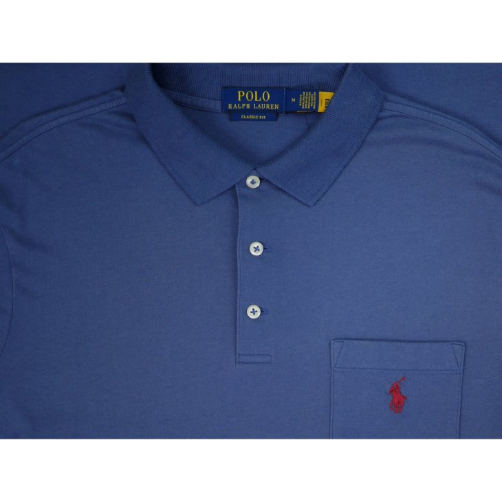 POLO RALPH LAUREN CLASSIC FIT JERSEY POCKET POLO SHIRT