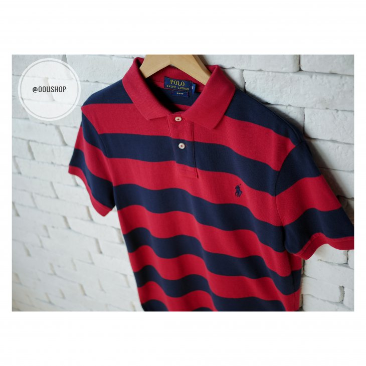 POLO RALPH LAUREN SLIM FIT STRIPED PERFORMANCE POLO