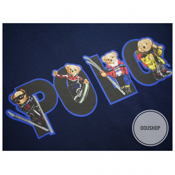 POLO RALPH LAUREN SKI BEAR LOGO COTTON JERSEY TEE