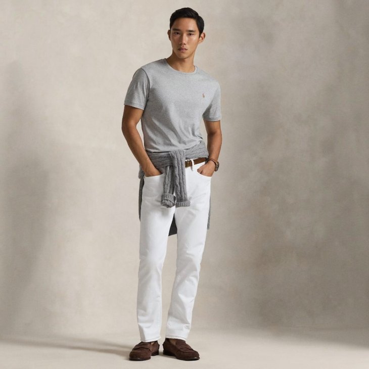 POLO RALPH LAUREN CUSTOM SLIM FIT COTTON T-SHIRT