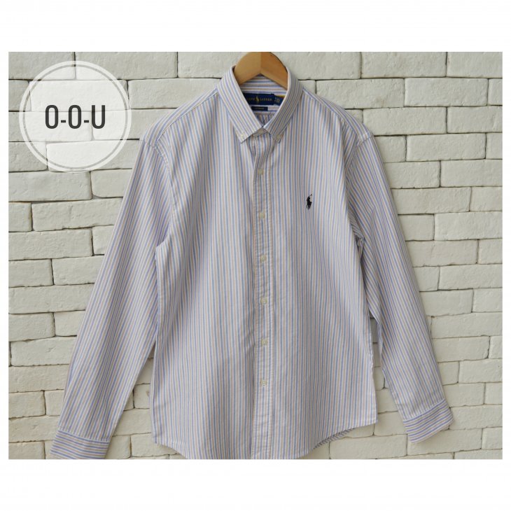 POLO RALPH LAUREN CUSTOM FIT STRIPED OXFORD SHIRT