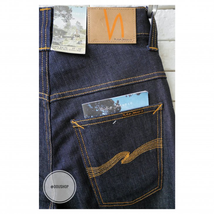 NUDIE JEANS THIN FINN LOW YOKE THIN SKINNY LEGS Dry STRETCH