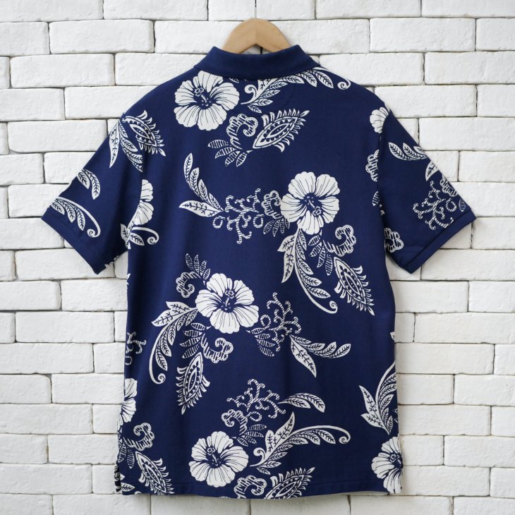 POLO RALPH LAUREN HIBISCUS-PRINT MESH POLO SHIRT