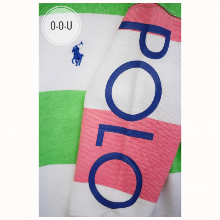 POLO RALPH LAUREN GIRLS STRIPED FLEECE SWEATSHIRT