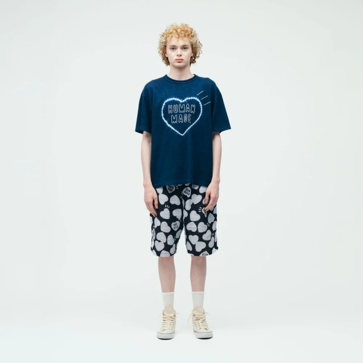 HUMAN MADE INDIGO DYED T-SHIRT