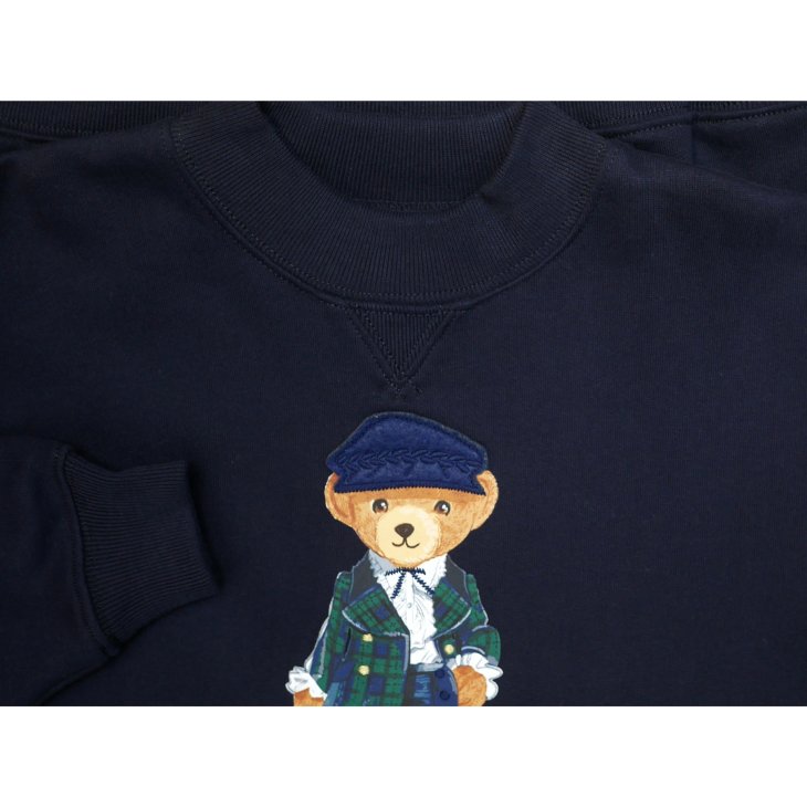 POLO RALPH LAUREN KIDS POLO BEAR FLEECE SWEATSHIRT DRESS
