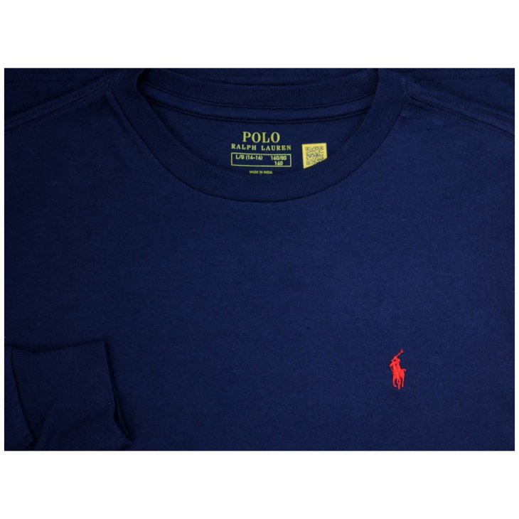 POLO RALPH LAUREN BOYS COTTON JERSEY LONG SLEEVE TEE