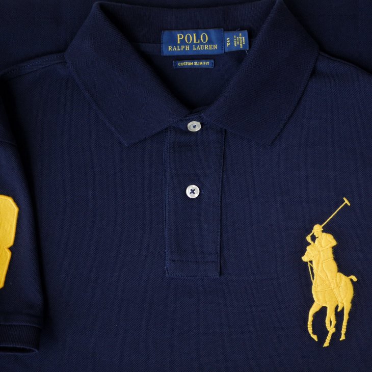 POLO RALPH LAUREN CUSTOM SLIM FIT BIG PONY MESH POLO SHIRT