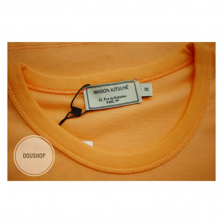 MAISON KITSUNE TEE-SHIRT DOUBLE FOX HEAD PATCH