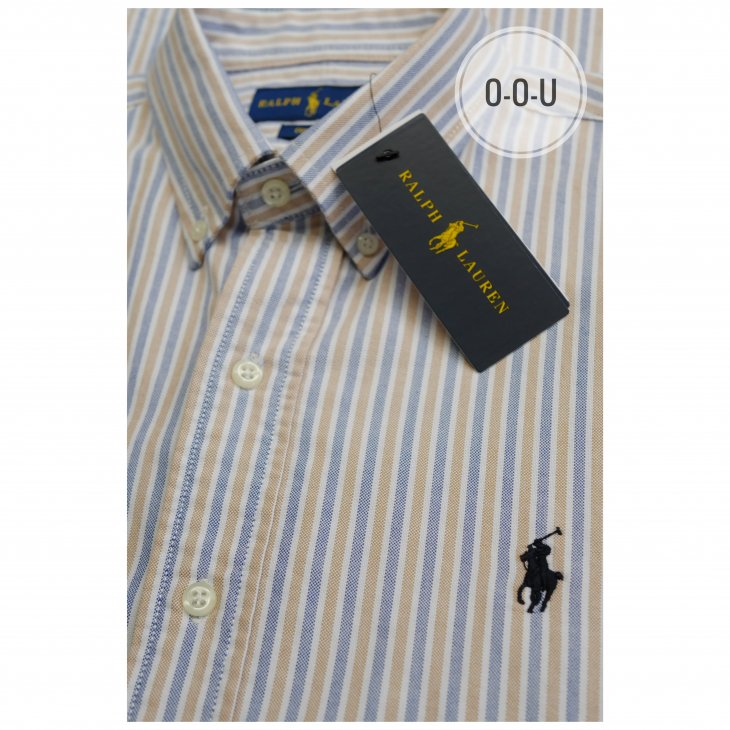 POLO RALPH LAUREN CUSTOM FIT STRIPED OXFORD SHIRT